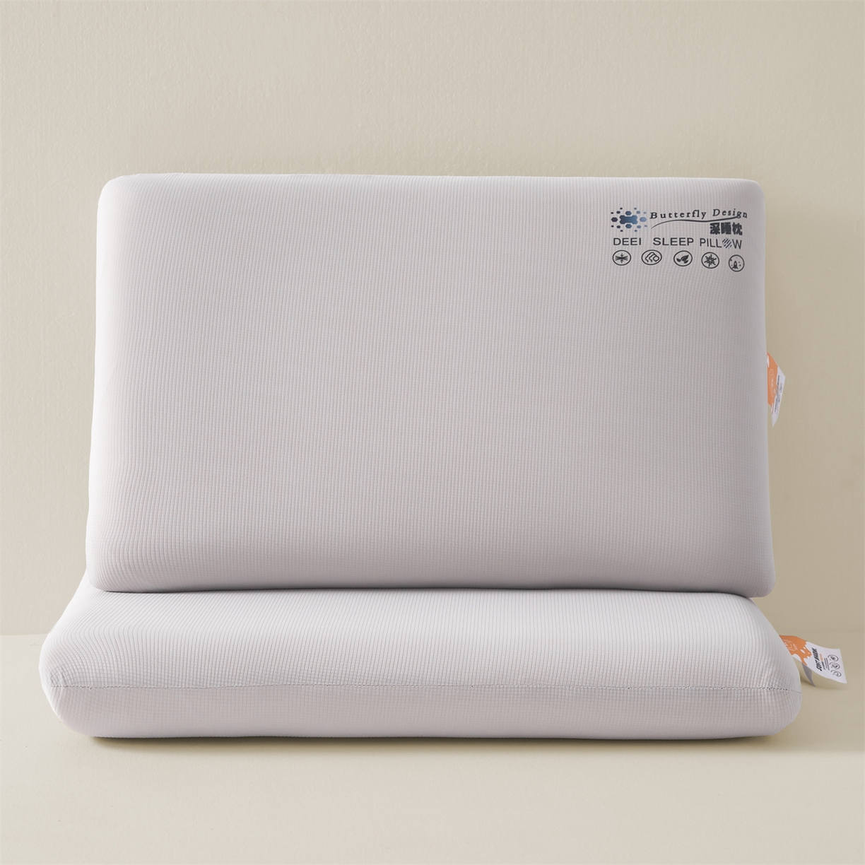 91家纺网 家纺一手货源 找家纺 （总）麦肯锡 2025新款格纹简约深睡记忆枕枕头枕芯