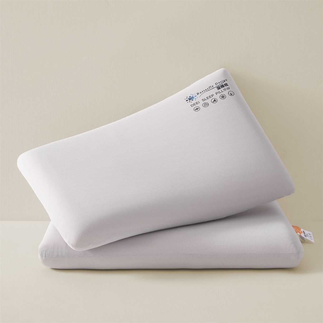 91家纺网 家纺一手货源 找家纺 （总）麦肯锡 2025新款格纹简约深睡记忆枕枕头枕芯