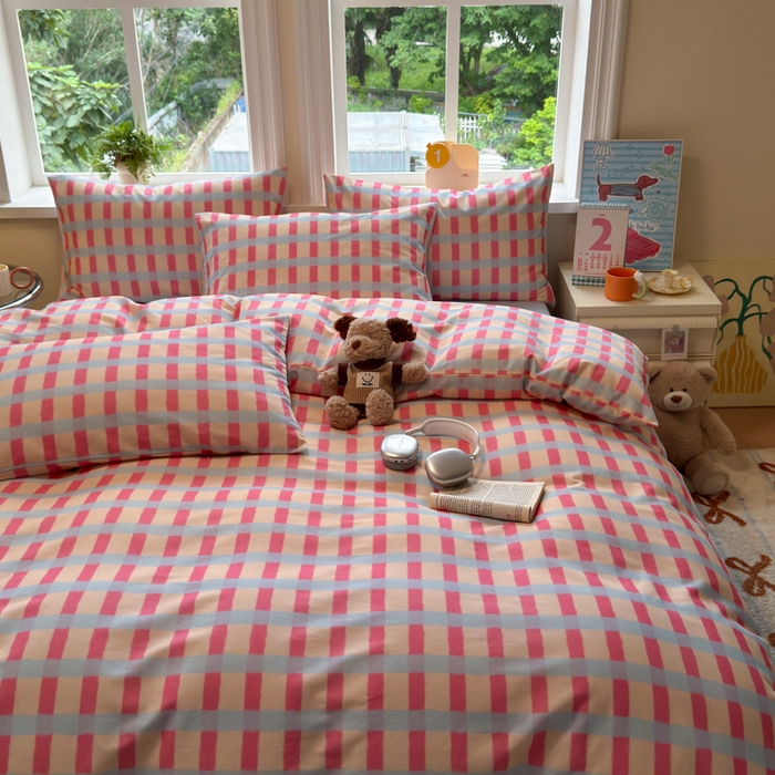 91家纺网 家纺一手货源 找家纺 （总）如意朵 2025新款全棉纯棉磨毛四件套