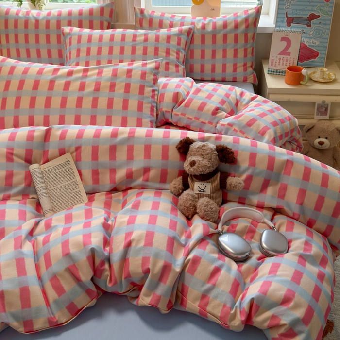 91家纺网 家纺一手货源 找家纺 （总）如意朵 2025新款全棉纯棉磨毛四件套