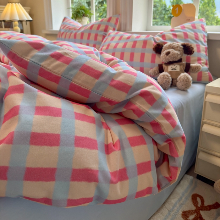 91家纺网 家纺一手货源 找家纺 （总）如意朵 2025新款全棉纯棉磨毛四件套