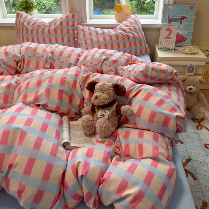 91家纺网 家纺一手货源 找家纺 （总）如意朵 2025新款全棉纯棉磨毛四件套