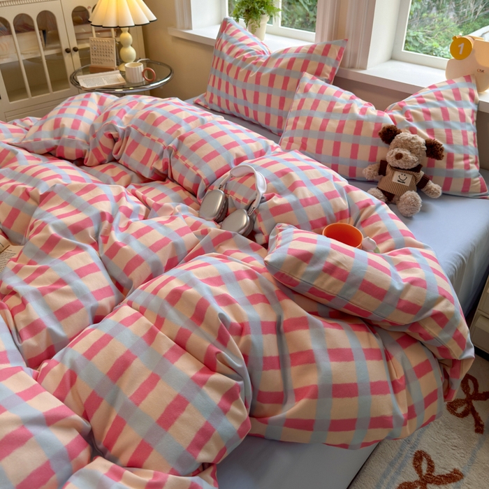 91家纺网 家纺一手货源 找家纺 （总）如意朵 2025新款全棉纯棉磨毛四件套