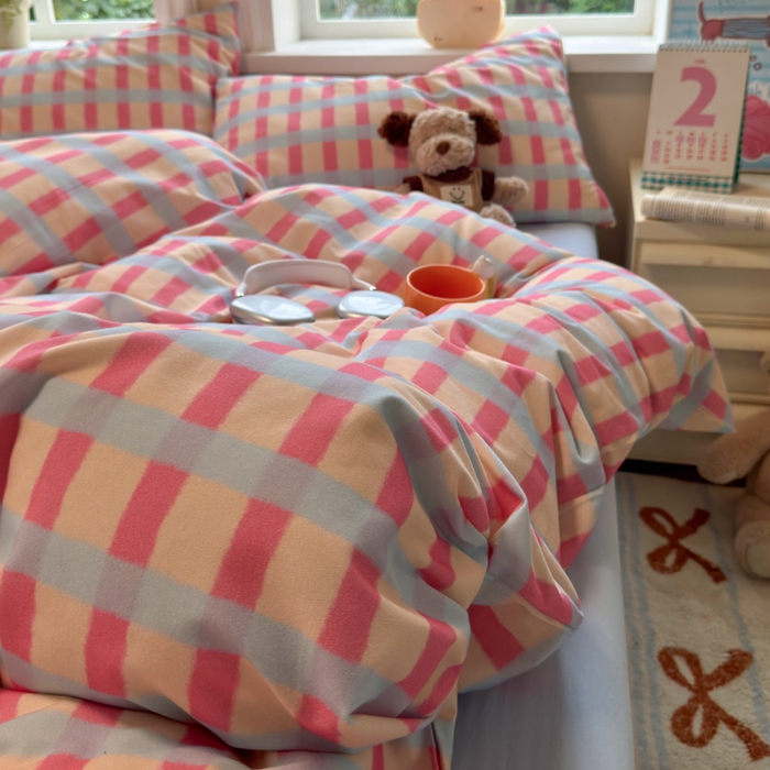 91家纺网 家纺一手货源 找家纺 （总）如意朵 2025新款全棉纯棉磨毛四件套