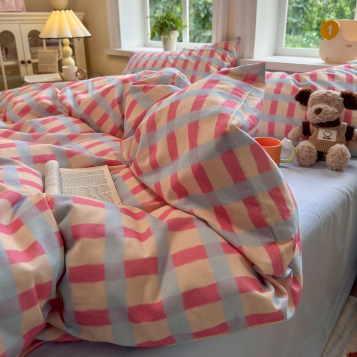 91家纺网 家纺一手货源 找家纺 （总）如意朵 2025新款全棉纯棉磨毛四件套