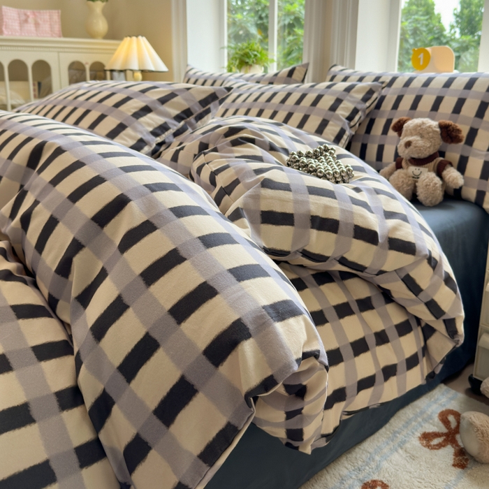 91家纺网 家纺一手货源 找家纺 （总）如意朵 2025新款全棉纯棉磨毛四件套