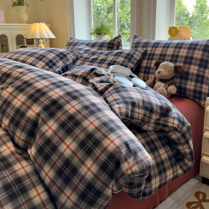 91家纺网 家纺一手货源 找家纺 （总）如意朵 2025新款全棉纯棉磨毛四件套