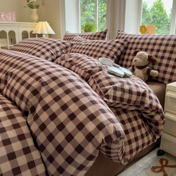 91家纺网 家纺一手货源 找家纺 （总）如意朵 2025新款全棉纯棉磨毛四件套