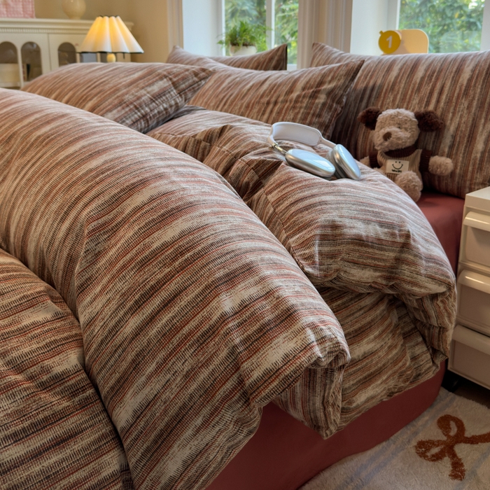 91家纺网 家纺一手货源 找家纺 （总）如意朵 2025新款全棉纯棉磨毛四件套