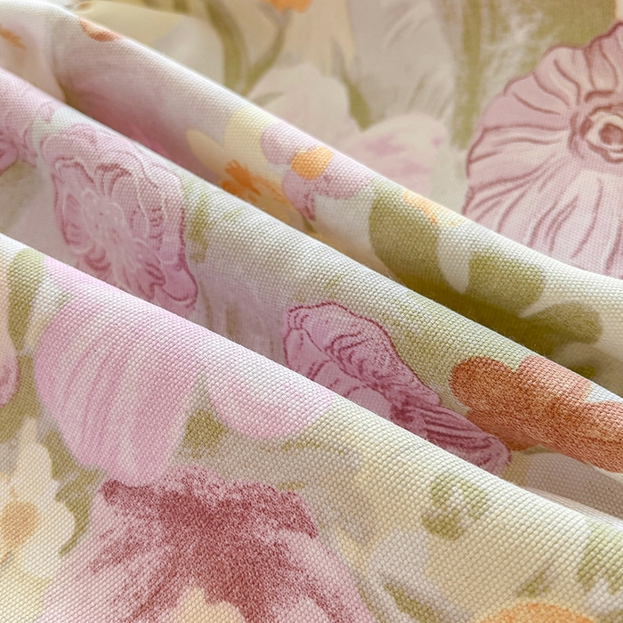 91家纺网 家纺一手货源 找家纺 青泽家纺 2025新款原棉老粗布床笠系列 法式庄园