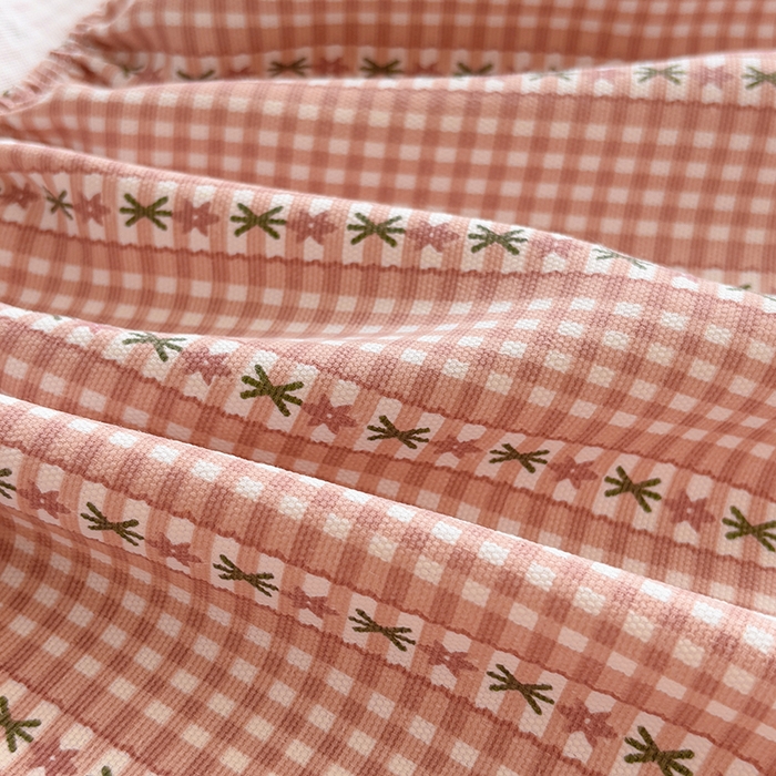 91家纺网 家纺一手货源 找家纺 青泽家纺 2025新款原棉老粗布床笠系列 粉黛