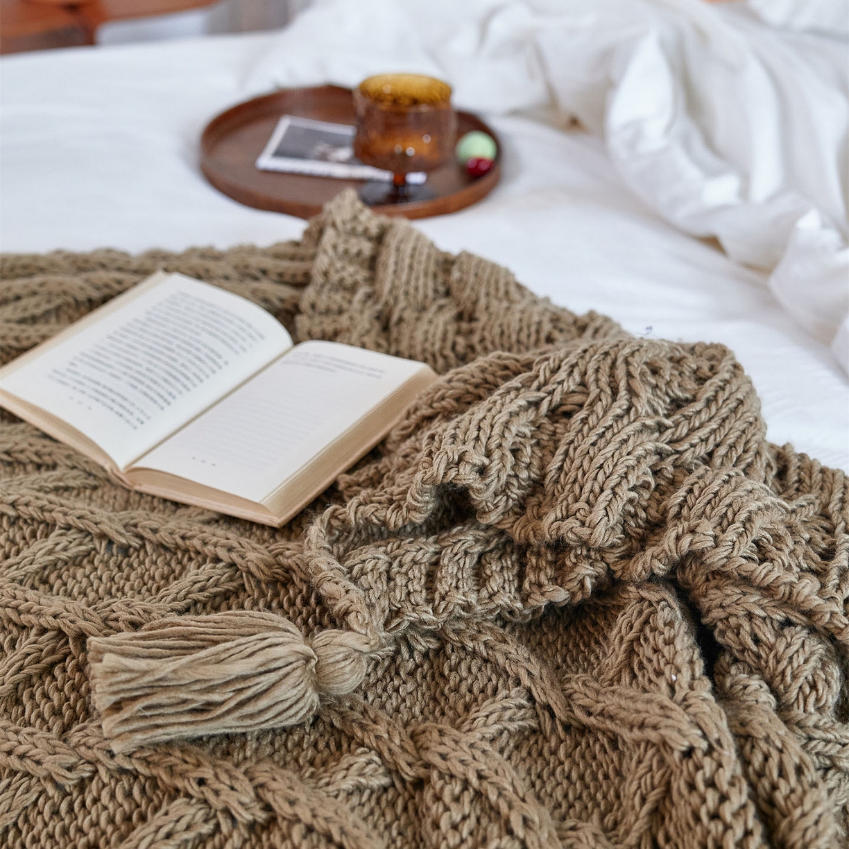 91家纺网 家纺一手货源 找家纺 （总）暖绵绵家纺 2025新款柔软舒适立体编制针织毯-索尔曼