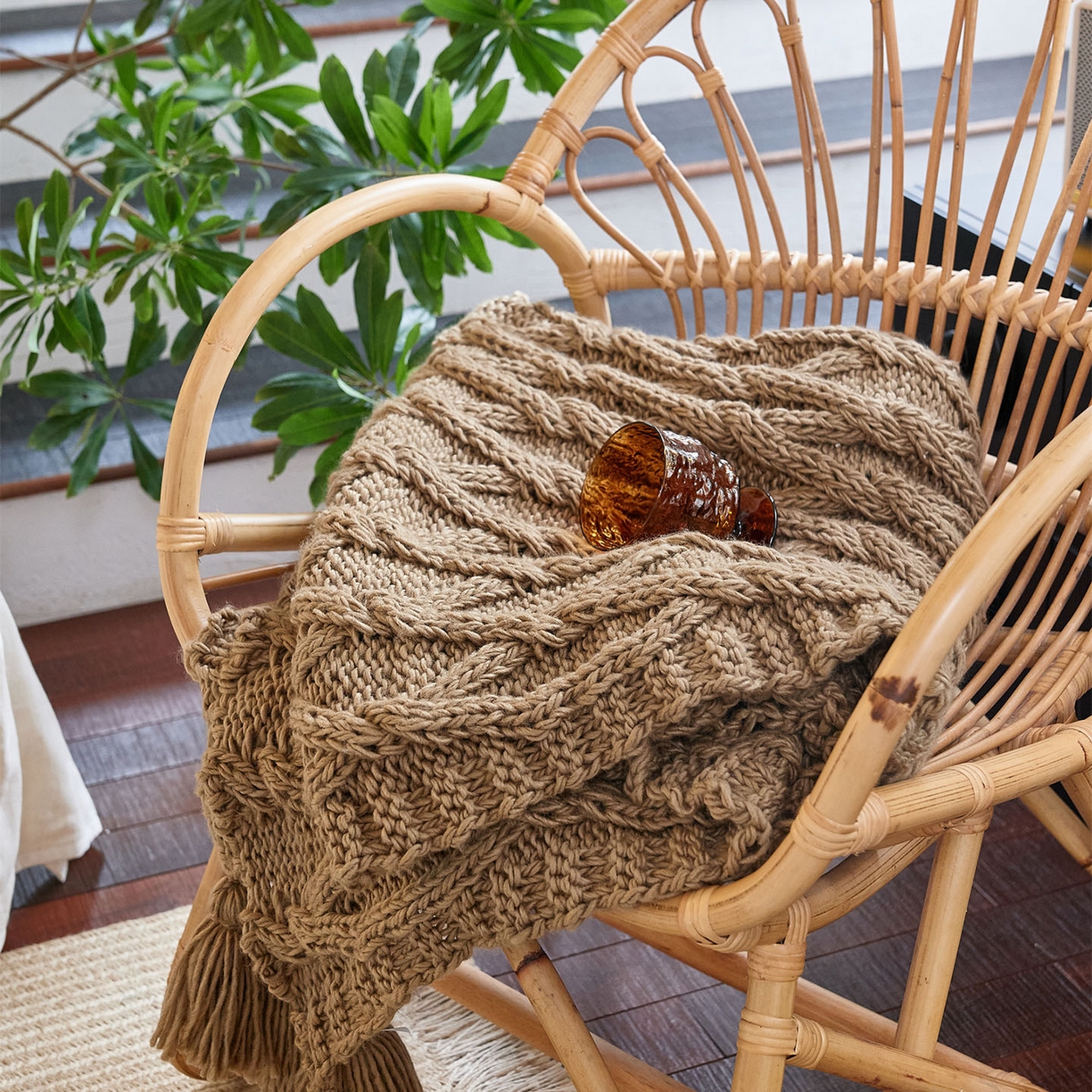 91家纺网 家纺一手货源 找家纺 （总）暖绵绵家纺 2025新款柔软舒适立体编制针织毯-索尔曼