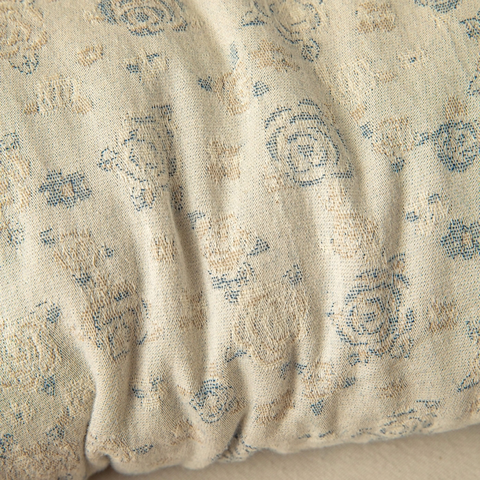 91家纺网 家纺一手货源 找家纺 梦莱家纺 2025新款棉麻荞麦枕枕头枕芯 蓝色 32x55cm甜荞/只