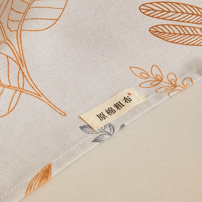 91家纺网 家纺一手货源 找家纺 青泽家纺 2025新款原棉标老粗布系列床单三件套 叶语