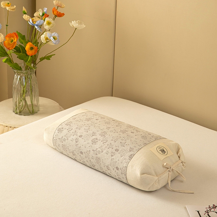 91家纺网 家纺一手货源 找家纺 梦莱家纺 2025新款棉麻荞麦枕枕头枕芯 灰色 32x55cm苦荞/只