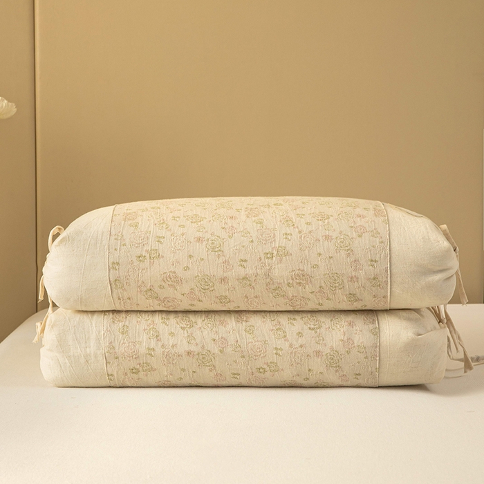 91家纺网 家纺一手货源 找家纺 梦莱家纺 2025新款棉麻荞麦枕枕头枕芯 咖色 32x55cm苦荞/只