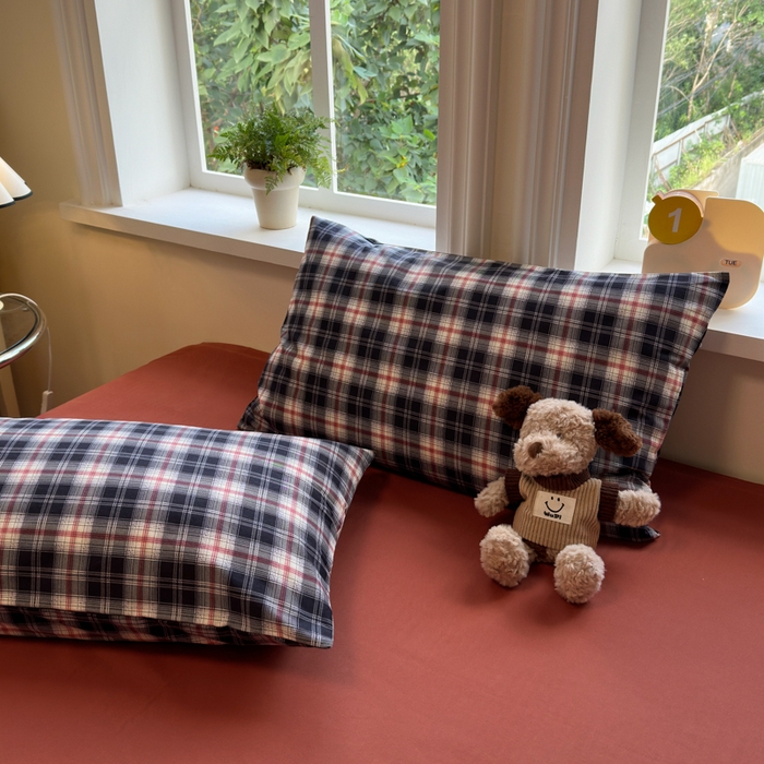 91家纺网 家纺一手货源 找家纺 如意朵 2025新款全棉纯棉磨毛四件套 布朗妮