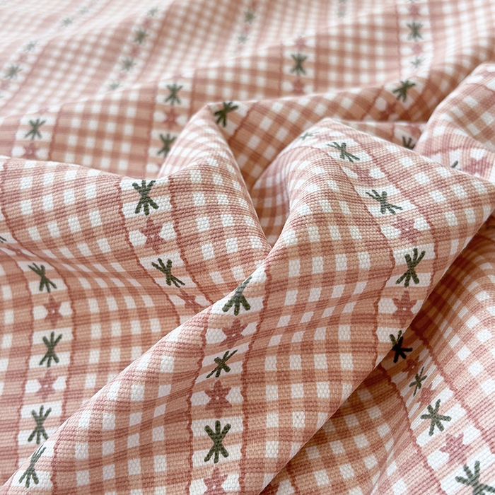 91家纺网 家纺一手货源 找家纺 青泽家纺 2025新款原棉标老粗布系列床单三件套 粉黛