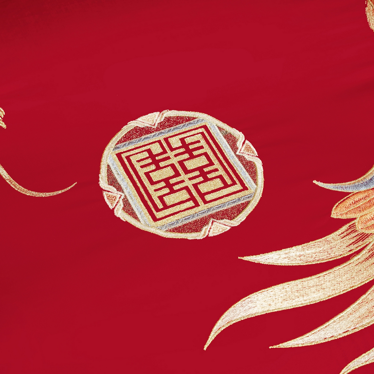 91家纺网 家纺一手货源 找家纺 柏拉图 2025新款100s长绒棉贡缎提花重工艺刺绣婚庆四件套多件套 海誓山盟