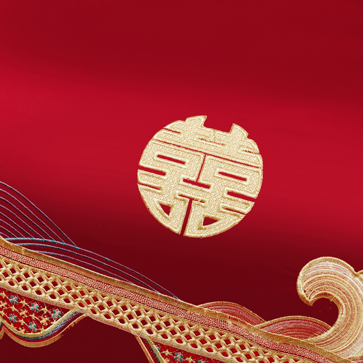 91家纺网 家纺一手货源 找家纺 柏拉图 2025新款100s长绒棉贡缎提花重工艺刺绣婚庆四件套多件套 龙姿凤采