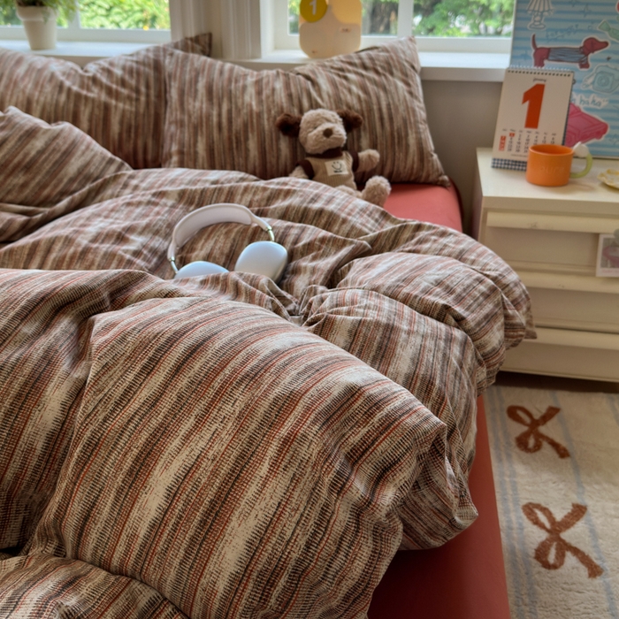 91家纺网 家纺一手货源 找家纺 如意朵 2025新款全棉纯棉磨毛四件套 森律