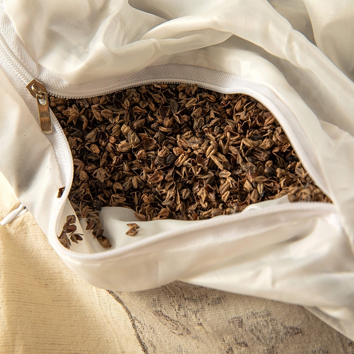 91家纺网 家纺一手货源 找家纺 梦莱家纺 2025新款棉麻荞麦枕枕头枕芯 玫瑰-灰色