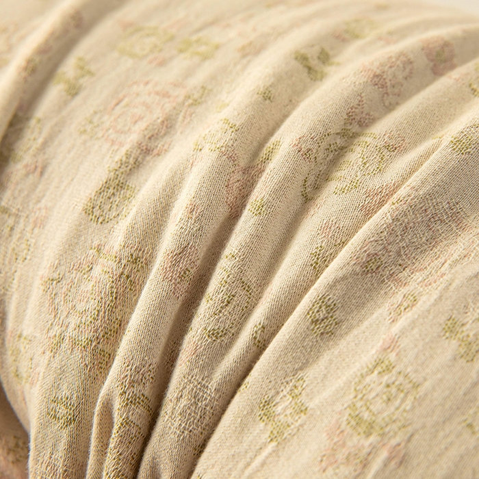 91家纺网 家纺一手货源 找家纺 梦莱家纺 2025新款棉麻荞麦枕枕头枕芯 玫瑰-黄色