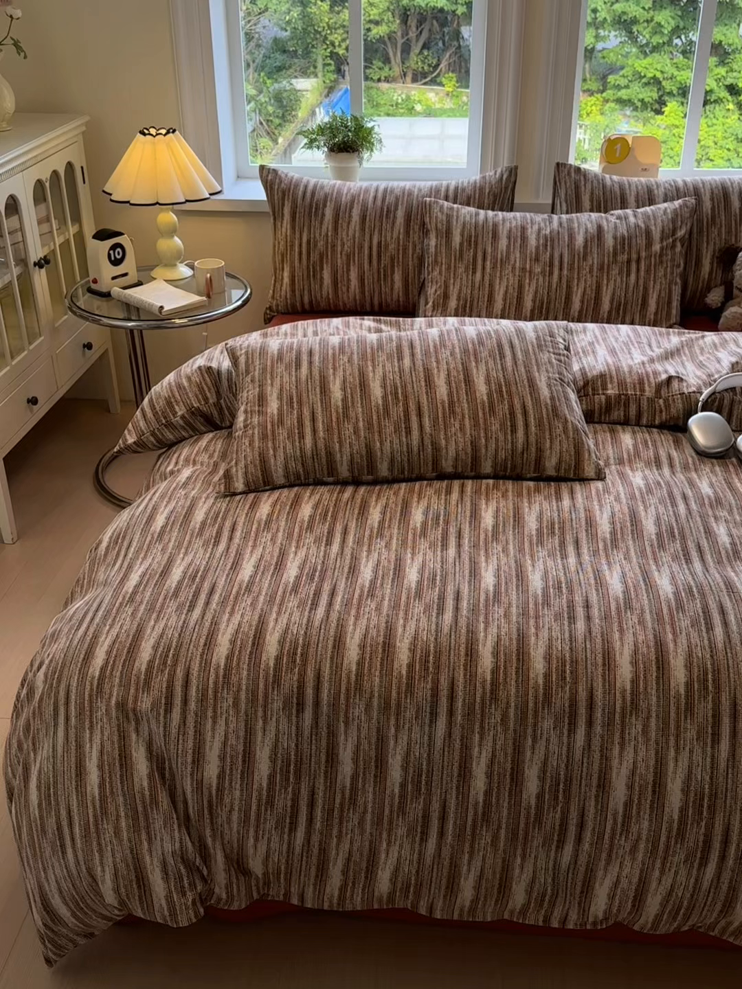 91家纺网 家纺一手货源 找家纺 如意朵 2025新款全棉纯棉磨毛四件套 森律