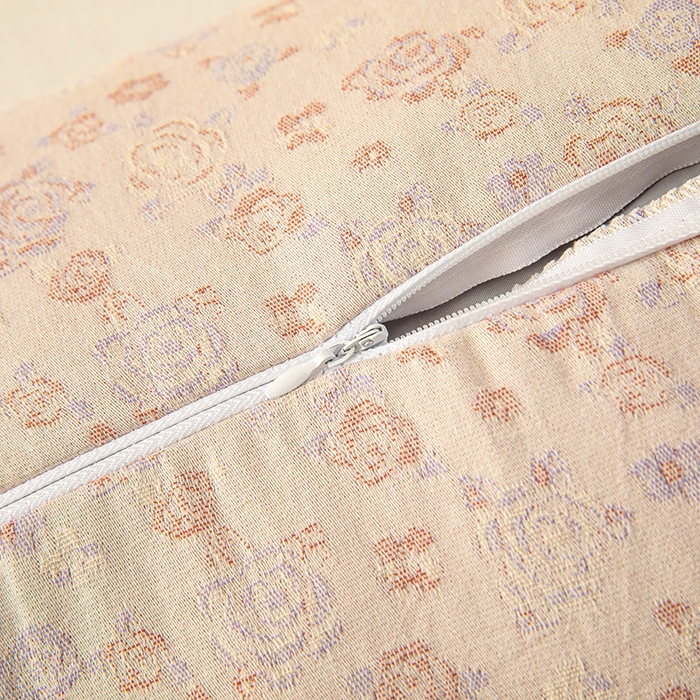 91家纺网 家纺一手货源 找家纺 梦莱家纺 2025新款棉麻荞麦枕枕头枕芯 玫瑰-粉色