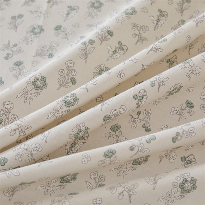 91家纺网 家纺一手货源 找家纺 缦彩 2025新款韩版公主风100%纯棉床裙四件套全棉花边床单床罩套件 春野