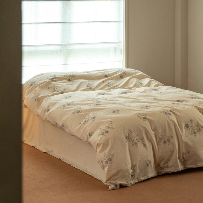 91家纺网 家纺一手货源 找家纺 山舍家居 2025新款竹节棉麻印花工艺款四件套 不见兰序