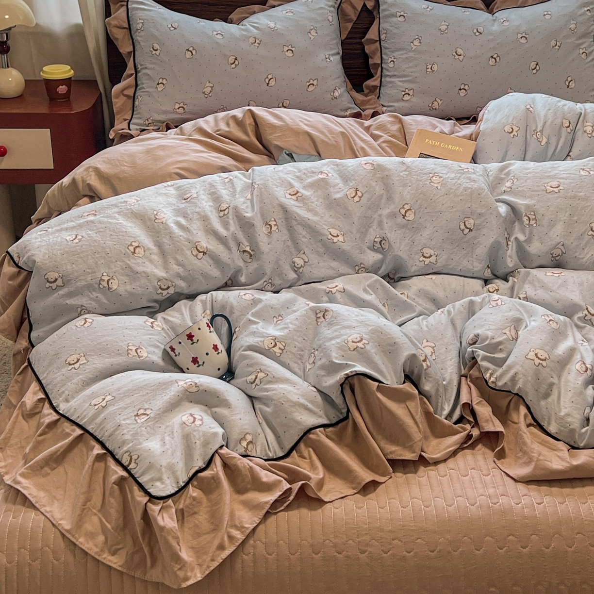 91家纺网 家纺一手货源 找家纺 （总）美梦家纺 2025新款亲肤舒适高克重云感棉床盖四件套