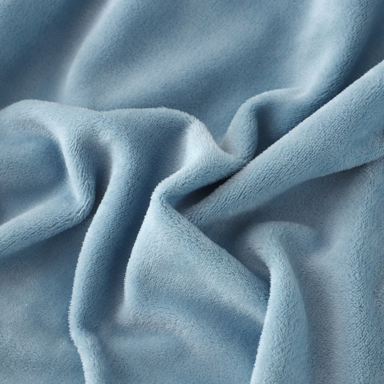 91家纺网 家纺一手货源 找家纺 能好家纺 2025新款牛奶绒刺绣床盖四件套 蓝