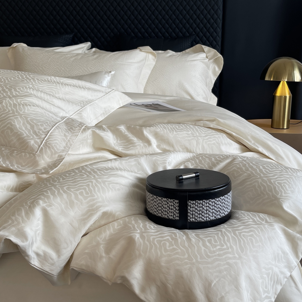 91家纺网 家纺一手货源 找家纺 （总）莱豫家纺 2025秋冬新款长绒棉纯棉提花四件套