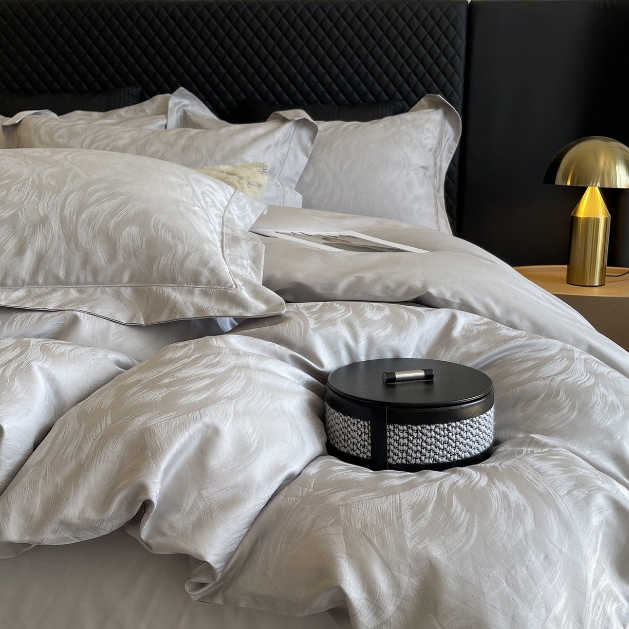 （总）莱豫家纺 2025秋冬新款长绒棉纯棉提花四件套