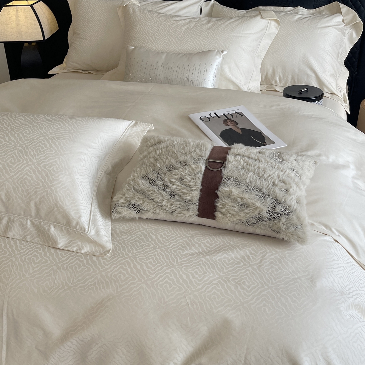 91家纺网 家纺一手货源 找家纺 莱豫家纺 2025秋冬新款长绒棉纯棉提花四件套 莱蒙