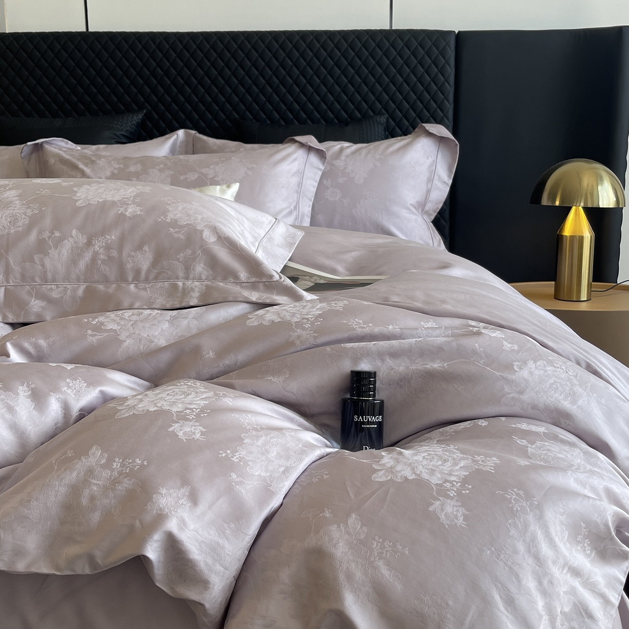 莱豫家纺 2025秋冬新款长绒棉纯棉提花四件套 佩斯莉