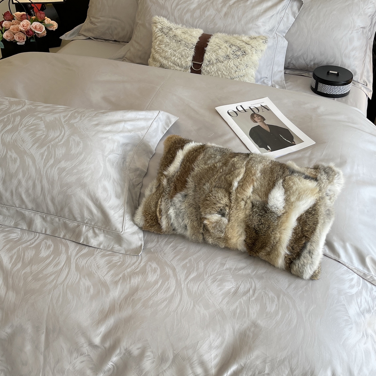 91家纺网 家纺一手货源 找家纺 （总）莱豫家纺 2025秋冬新款长绒棉纯棉提花四件套