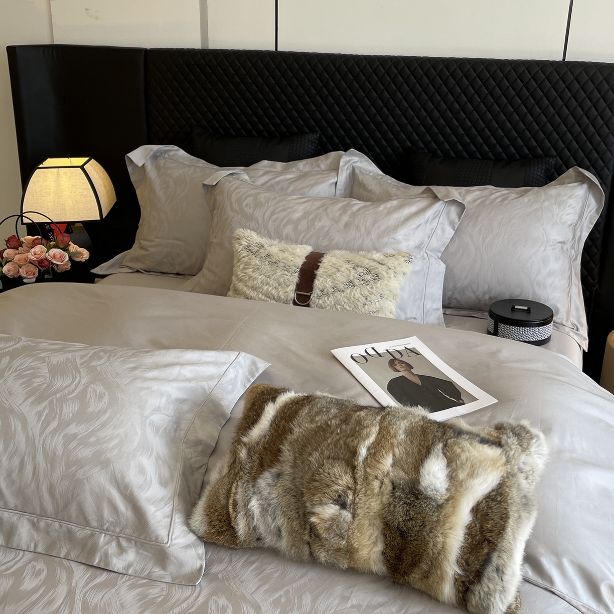 91家纺网 家纺一手货源 找家纺 莱豫家纺 2025秋冬新款长绒棉纯棉提花四件套 爱洛斯