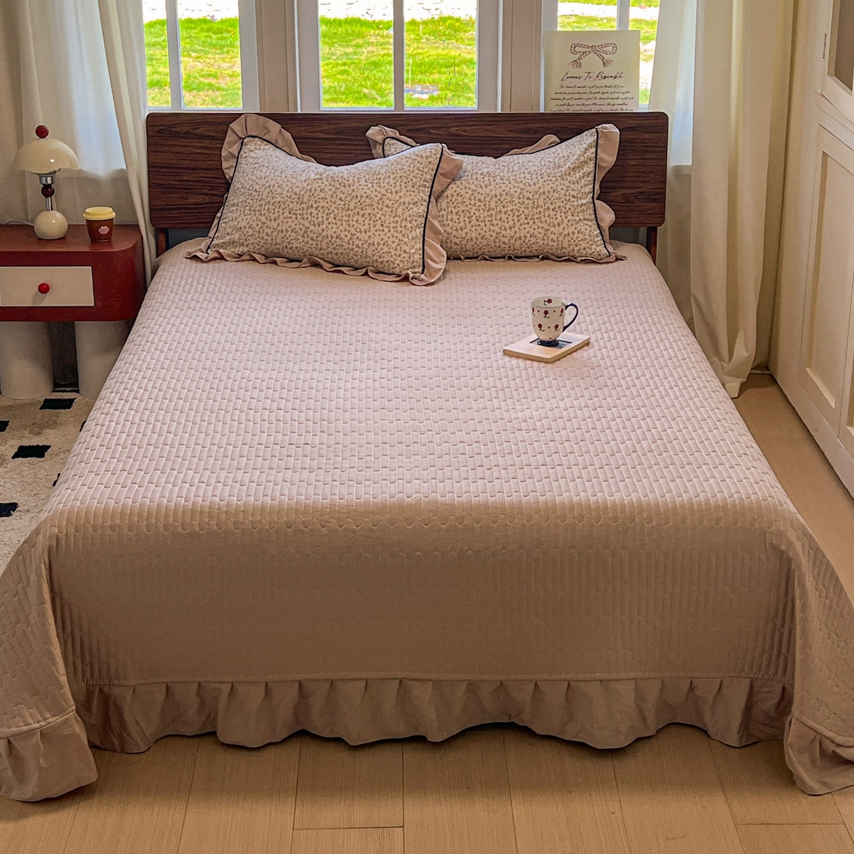 91家纺网 家纺一手货源 找家纺 美梦家纺 2025新款亲肤舒适高克重云感棉床盖四件套 赫拉