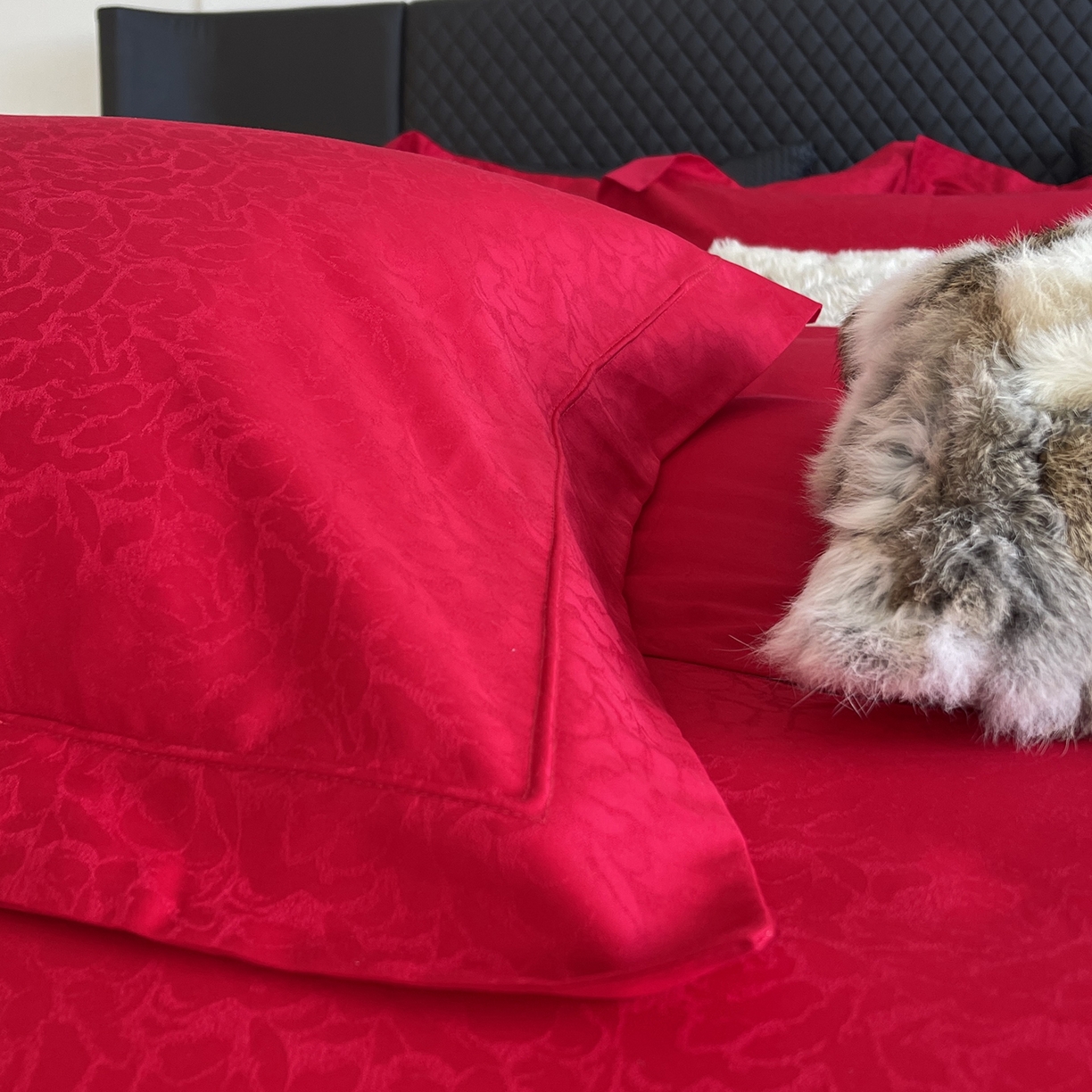 91家纺网 家纺一手货源 找家纺 莱豫家纺 2025秋冬新款长绒棉纯棉提花四件套 格蕾丝