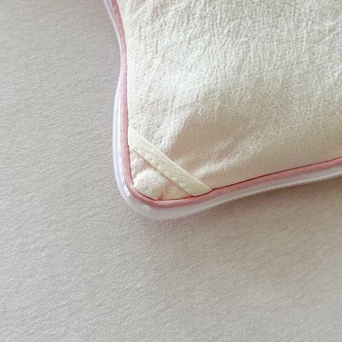 91家纺网 家纺一手货源 找家纺 鸣创 2025新款新疆棉花被双拼被子冬被被芯二合一棉花子母被木棉春秋被 白拼粉