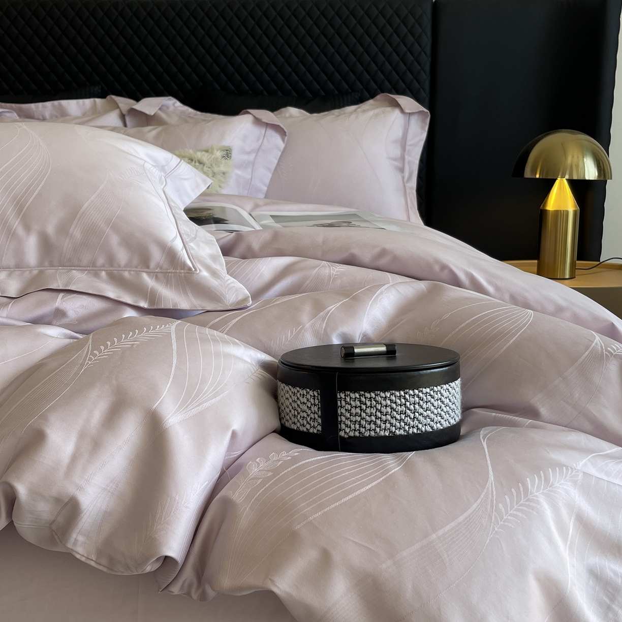 莱豫家纺 2025秋冬新款长绒棉纯棉提花四件套 佩妮儿