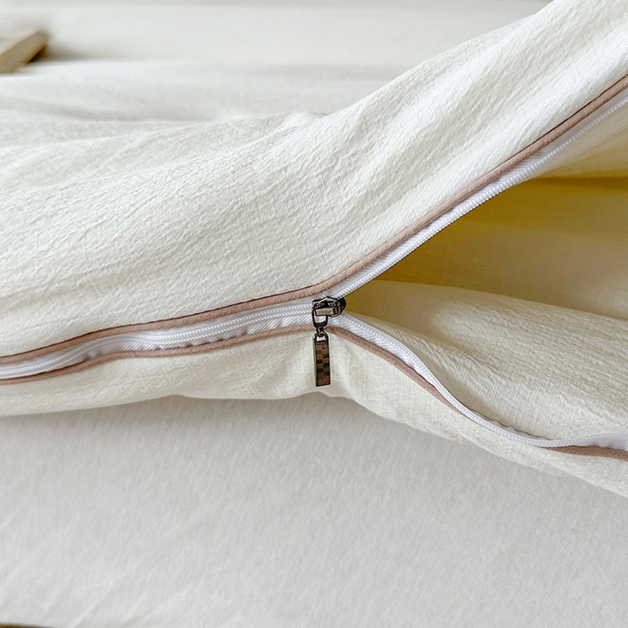 91家纺网 家纺一手货源 找家纺 鸣创 2025新款新疆棉花被双拼被子冬被被芯二合一棉花子母被木棉春秋被 珍珠白