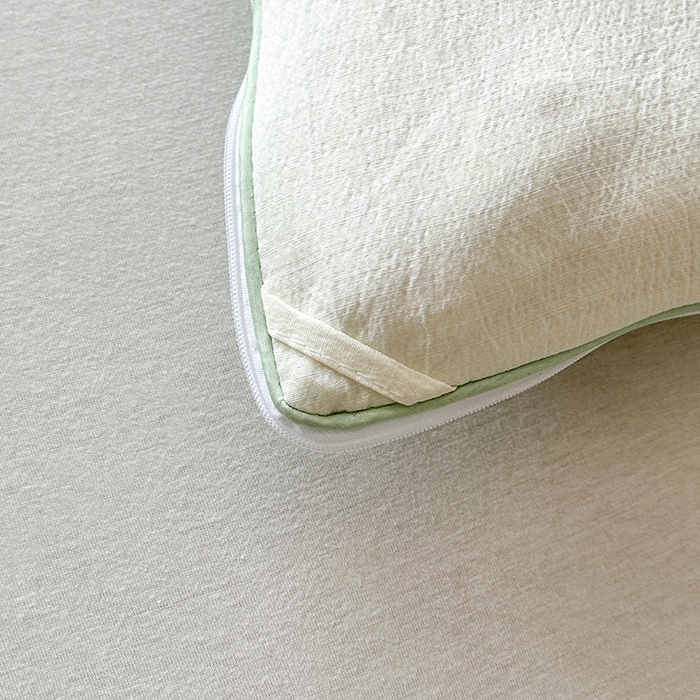 91家纺网 家纺一手货源 找家纺 鸣创 2025新款新疆棉花被双拼被子冬被被芯二合一棉花子母被木棉春秋被 白拼绿