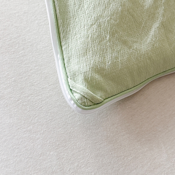 91家纺网 家纺一手货源 找家纺 鸣创 2025新款新疆棉花被双拼被子冬被被芯二合一棉花子母被木棉春秋被 青雅绿