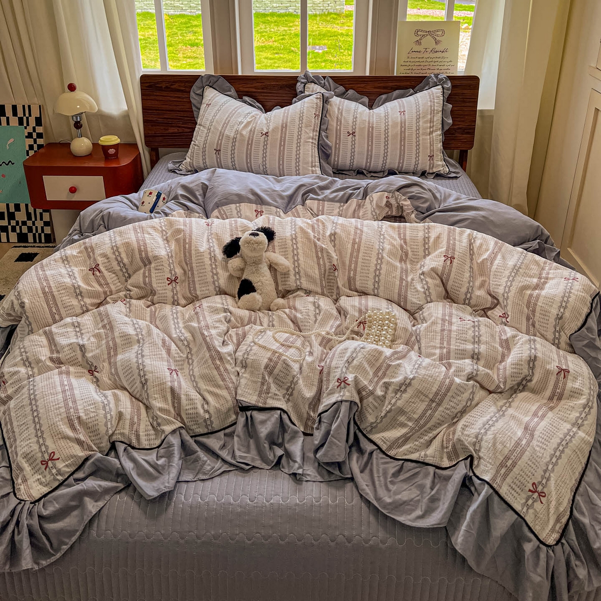 91家纺网 家纺一手货源 找家纺 美梦家纺 2025新款亲肤舒适高克重云感棉床盖四件套 加纳