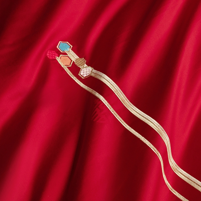 91家纺网 家纺一手货源 找家纺 柏拉图 2025新款100s长绒棉纯棉贡缎提花婚庆系列四件套多件套3 缘定一生