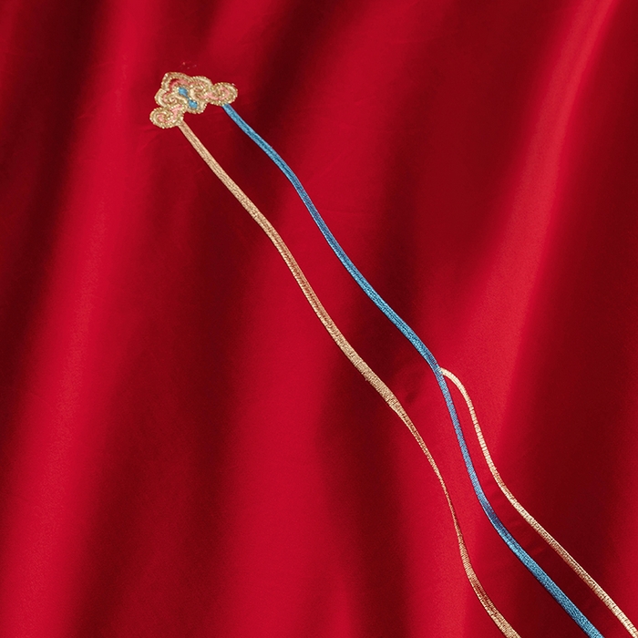 91家纺网 家纺一手货源 找家纺 柏拉图 2025新款100s长绒棉纯棉贡缎提花婚庆系列四件套多件套3 龙凤瑞彩